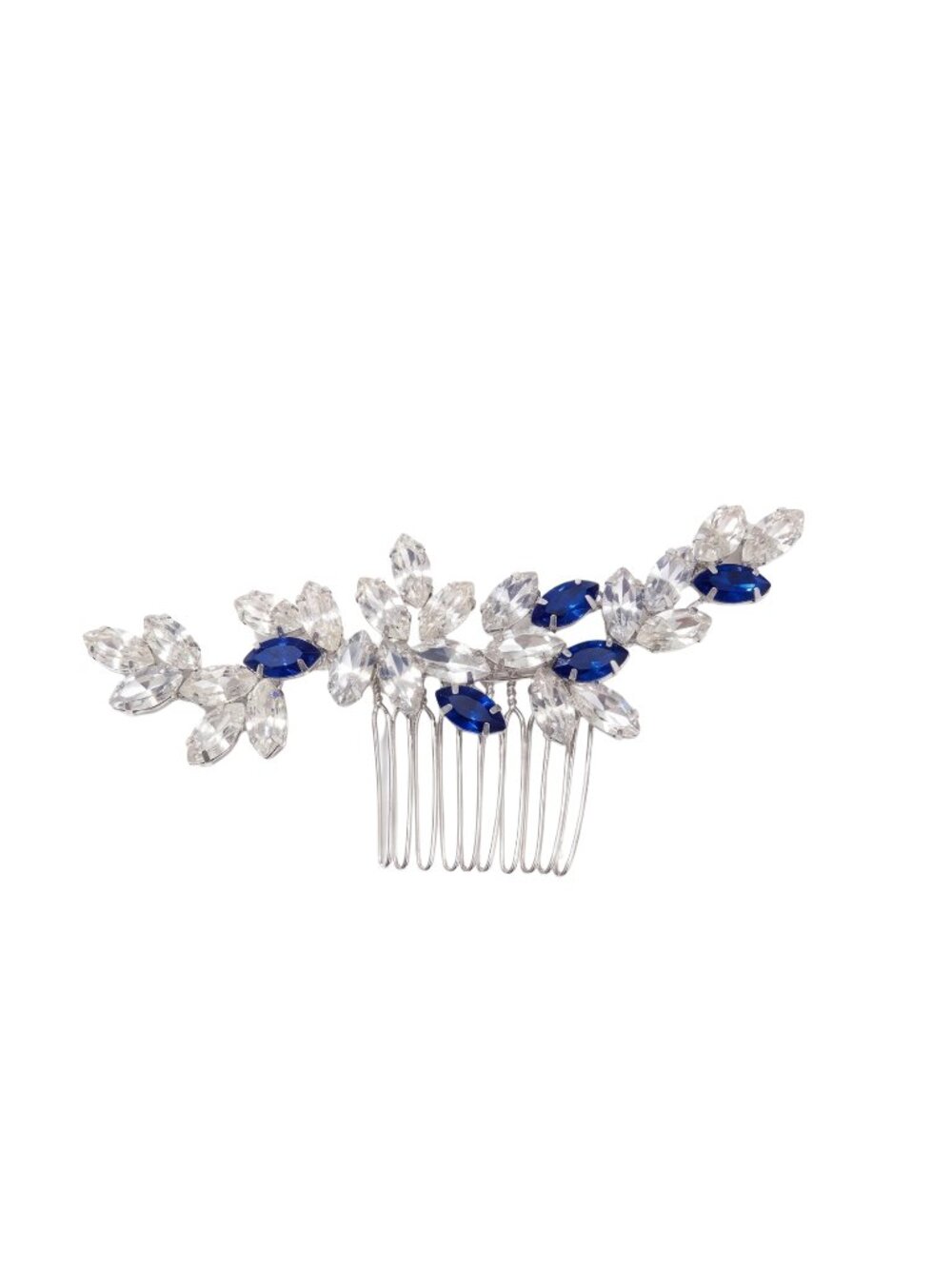 3/$20 NWT | Blue Clear Rhinestone Crystal Statement Hair Comb Wedding Bridal